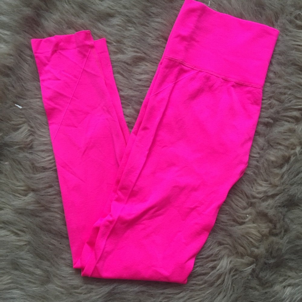 Fashion Nova Neon Pink Athletic Leggings